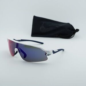 NIKE FLYFREE SHIELD 101 Shield Sunglasses - White/Blue